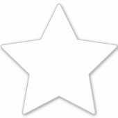 Roller Derby Jammer White Star Vinyl シール (正面)