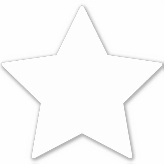 Roller Derby Jammer White Star Vinyl シール (正面)