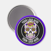 Roller Derby Logo Purple Black マグネット (正面/裏面)