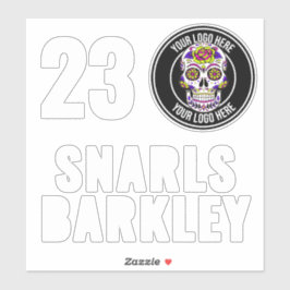 Roller Derby Logo White Team Name Helmet シール