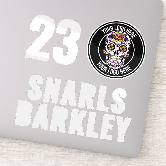 Roller Derby Logo White Team Name Helmet シール (詳細)