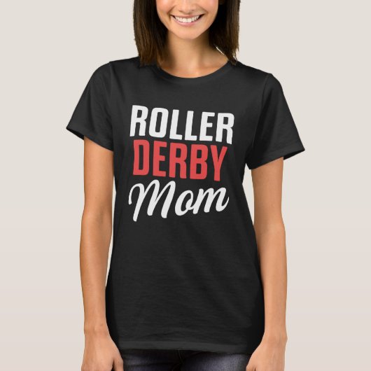 Roller Derby Player Mom Skating Team Tシャツ (正面)