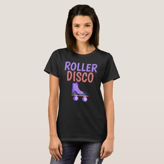 Roller Disco Roller Skating Tシャツ (正面フル)