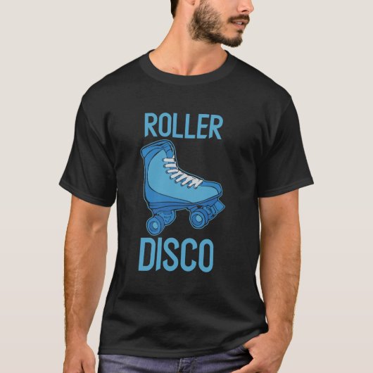Roller Disco - Rollschuh Old school Nostalgie Tシャツ (正面)
