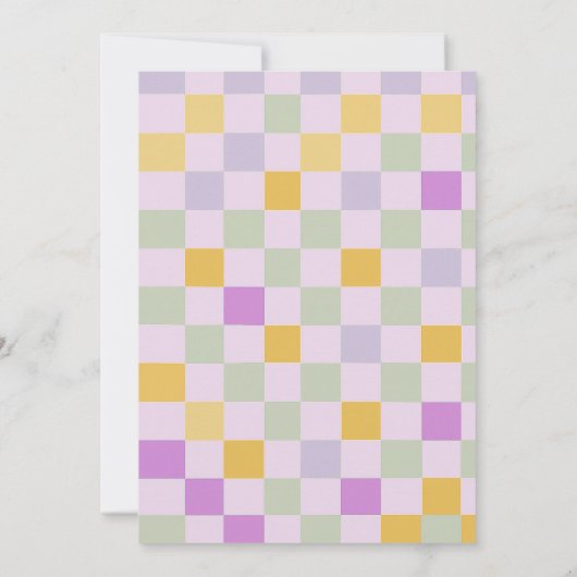 Roller Skate Birthday Party - Retro Groovy 招待状 (裏面)