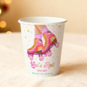 Roller Skate Let's Roll Skating Girl Birthday 紙コップ