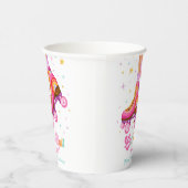 Roller Skate Let's Roll Skating Girl Birthday 紙コップ (右)