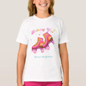 Roller Skate Let's Roll Skating Girl Birthday Tシャツ (正面)
