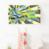 Roller Skate Retro Derby Party  横断幕 (インサイチュ)