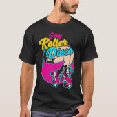 Roller skates disco inline skating roller skating  tシャツ (正面)