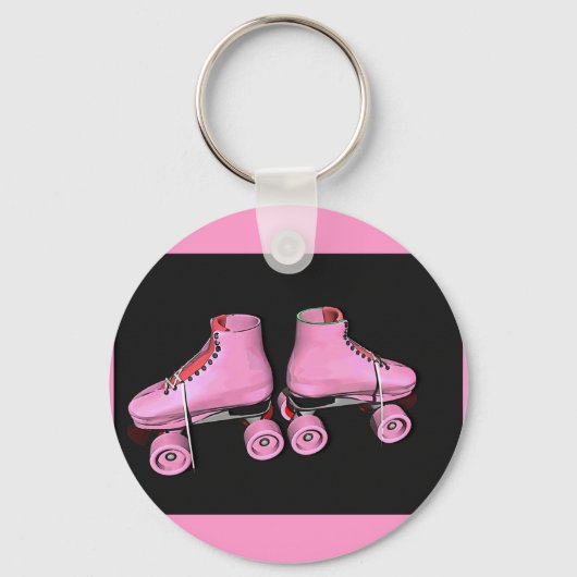 Roller skates pink キーホルダー (正面)
