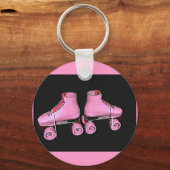 Roller skates pink キーホルダー (正面)