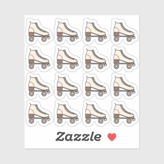 Roller Skating Boot Sport Fitness Exercise Planner シール (シート)