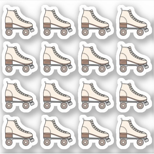 Roller Skating Boot Sport Fitness Exercise Planner シール (正面)