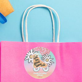 Roller Skating Girls Birthday ラウンドシール