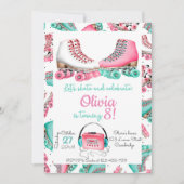 Roller Skating Invitation, Roller Skating Invite 招待状 (正面)