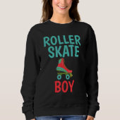 Roller Skating Roller Skate Boy スウェットシャツ (正面)