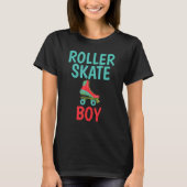 Roller Skating Roller Skate Boy Tシャツ (正面)