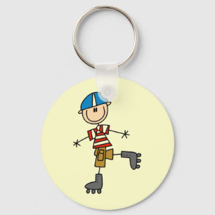 Roller Skating Stick Figure キーホルダー