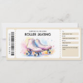 Roller Skating Ticket Gift Certificate 招待状 (正面)