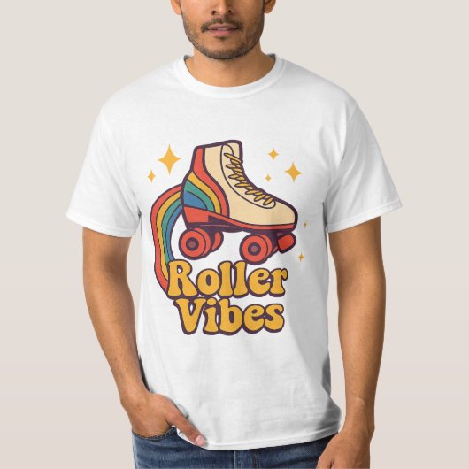 Roller Vibes” Retro Skate Tee Tシャツ (正面)