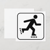 Rollerbladeの記号の招待状 招待状 (正面/裏面)
