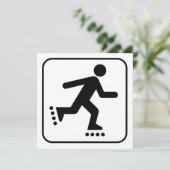 Rollerbladeの記号の招待状 招待状 (スタンド正面)