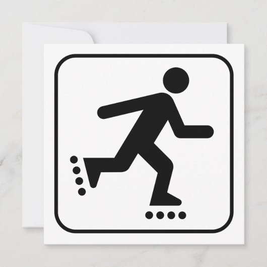 Rollerbladeの記号の招待状 招待状 (正面)