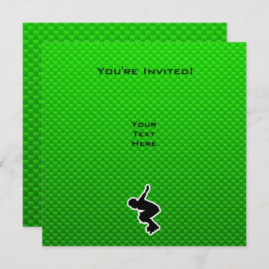 Rollerbladingの警察官 招待状 (正面/裏面)