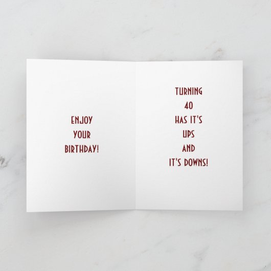 ROLLERCOASTERの年齢効果**40th** カード (内部)