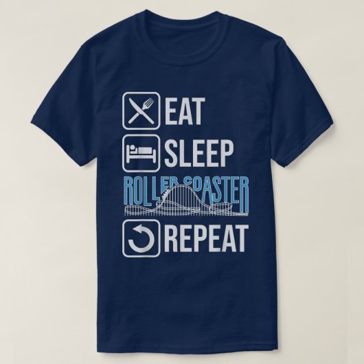 Rollercoaster Rollercoaster Amusement Park Gift Fa Tシャツ (デザイン正面)