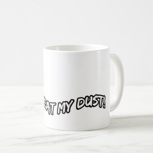 Rollerderbyの赤い妨害機 コーヒーマグカップ (正面右)