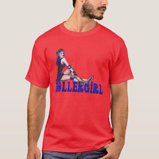 Rollergirlの妨害機のティー Tシャツ (正面)