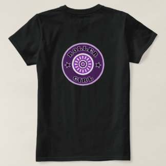 Rollerskateの女の子のTシャツ Tシャツ