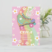 Rollerskate Vibe転がレトロGroovy 1970s 招待状 (スタンド正面)
