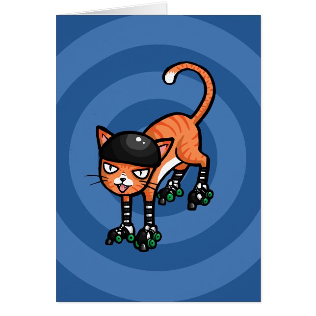 rollerskatesのオレンジ虎猫 (正面)