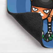 rollerskatesのオレンジ虎猫 マウスパッド (コーナー)