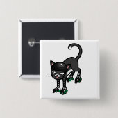 Rollerskatesの白黒猫 缶バッジ (正面&裏面)