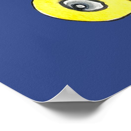 Rollerskates retro eighties art ポスター (角)