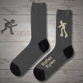 Rollerskating sand on gray with text ソックス