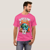 Rollin Into 12 Bowling Birthday Party 12Th Birthda Tシャツ (正面フル)