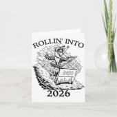 Rollin’ Into 2026 Dumpster Fire New Year Party Fun カード (正面)
