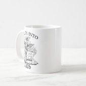 Rollin’ Into 2026 Dumpster Fire New Year Party Fun コーヒーマグカップ (正面左)