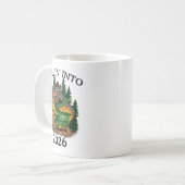 Rollin’ Into 2026 Dumpster Fire New Year Party Fun コーヒーマグカップ (正面左)