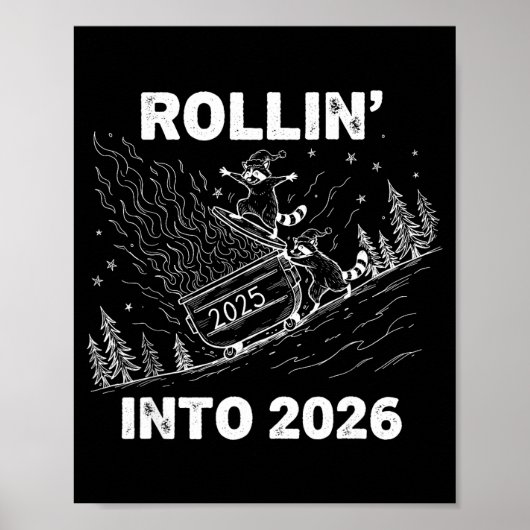 Rollin’ Into 2026 Dumpster Fire New Year Party Fun ポスター (正面)