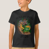 Rollin’ Into 2026 Dumpster Fire New Year Party Fun Tシャツ (正面)