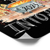 Rollin' Into 2026 Happy New Year Raccoon Men Women ポスター (角)