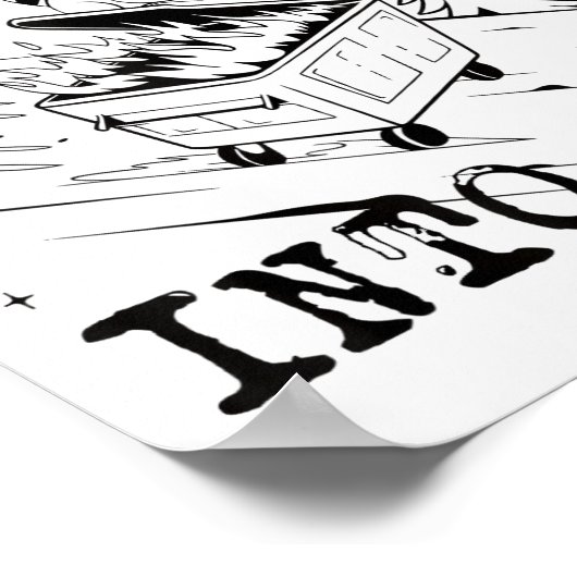 Rollin’ Into 2026 Raccoon Dumpster Fire Funny New ポスター (角)