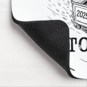 Rollin’ Into 2026 Raccoon Dumpster Fire New Year M マウスパッド (コーナー)