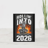 Rollin Into 2026 Raccoon Funny Dumpster Fire 2025  カード (正面)